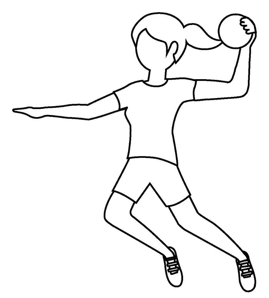 Handball Coloring Pages