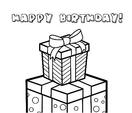 Happy Birthday Coloring Pages