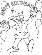 Happy Birthday Coloring Pages