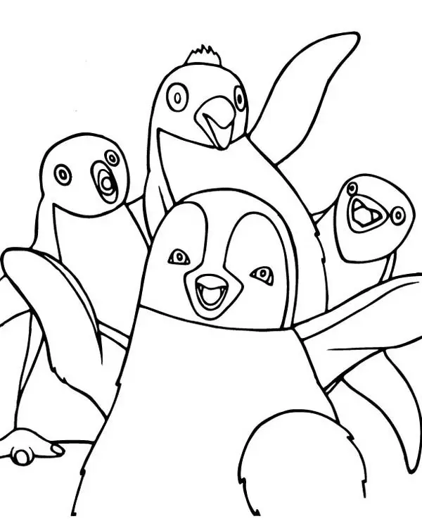 Happy Feet Coloring Pages