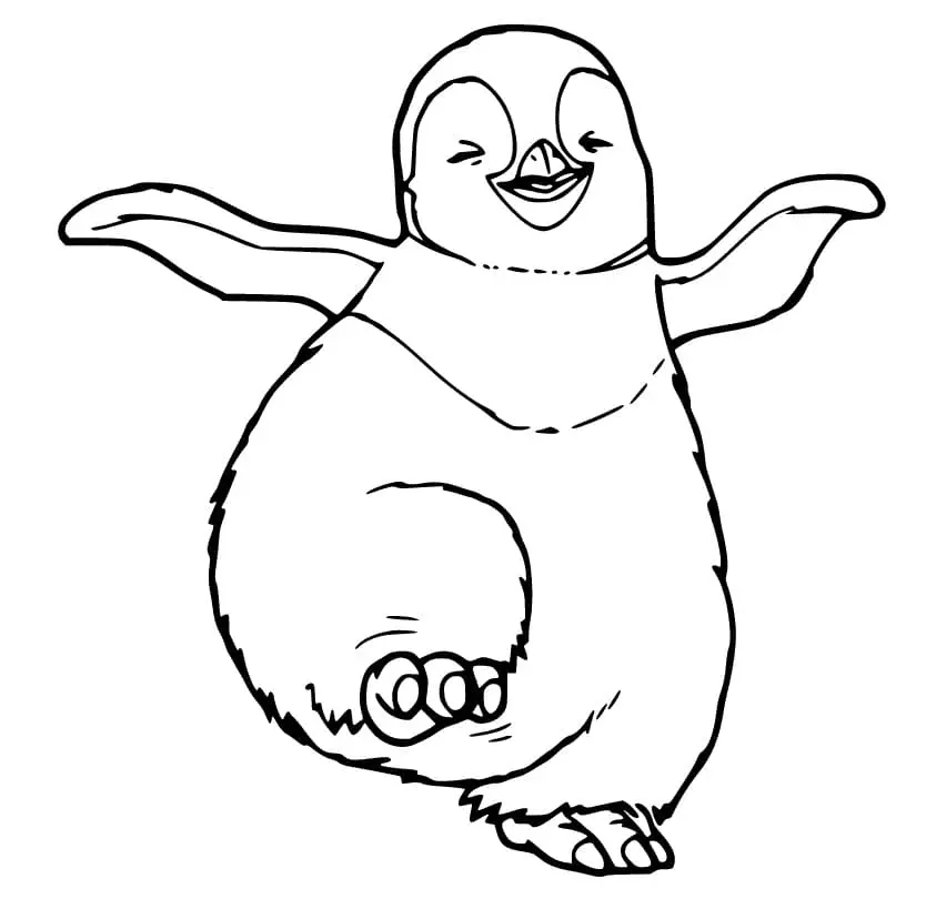 Happy Feet Coloring Pages