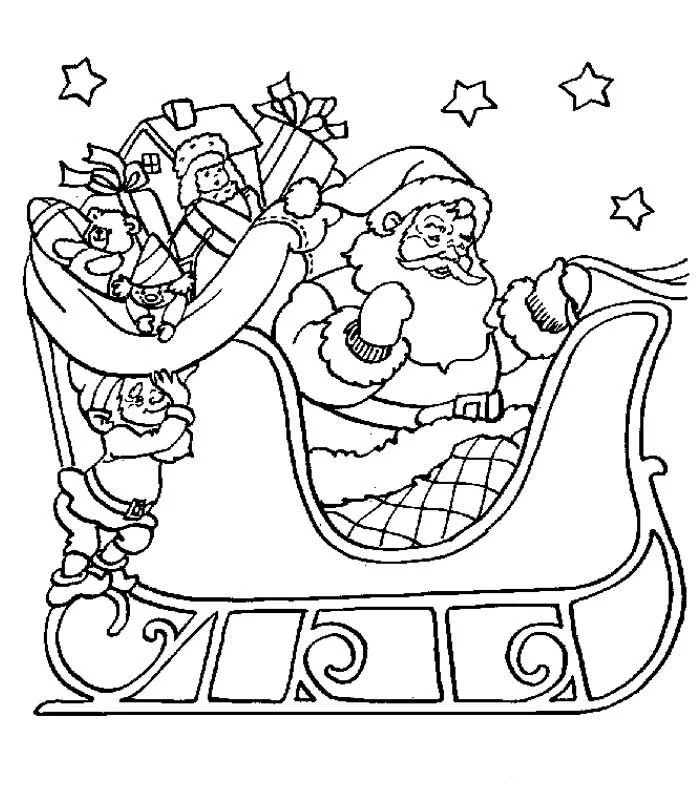 Hard Christmas Coloring Pages