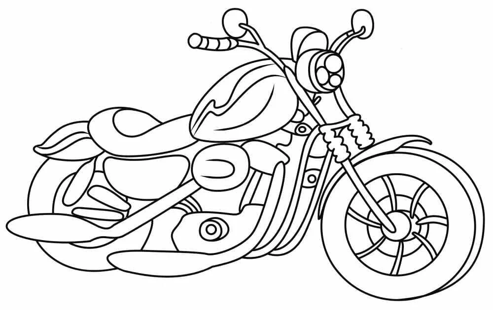 Harley Davidson Coloring Pages