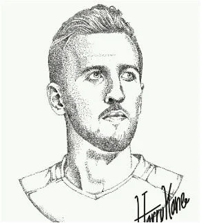 Harry Kane Coloring Pages