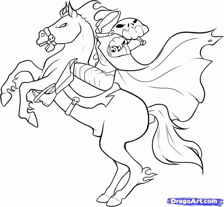 Headless Horseman Coloring Pages