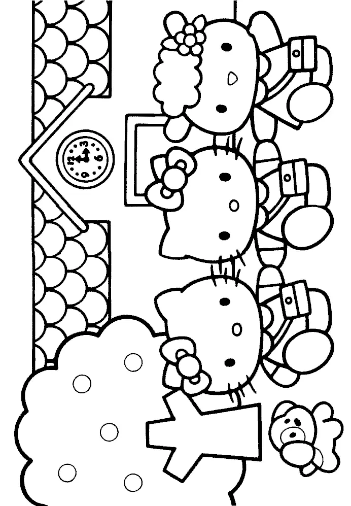 Hello Kitty Coloring Pages