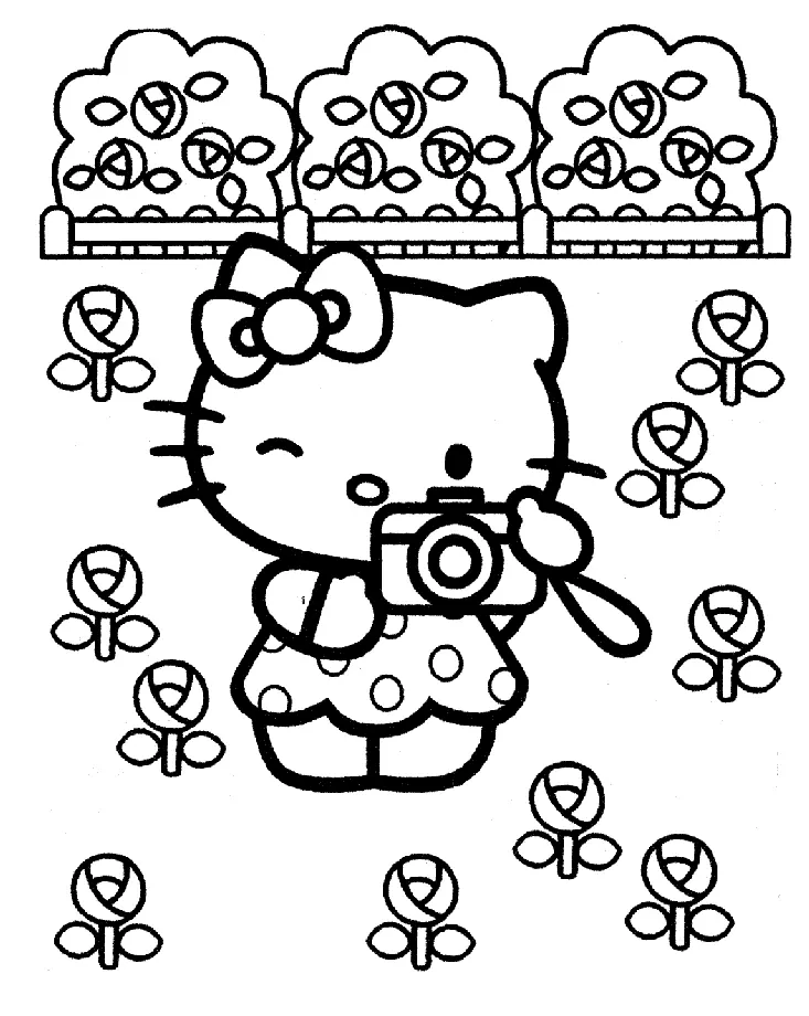 Hello Kitty Coloring Pages