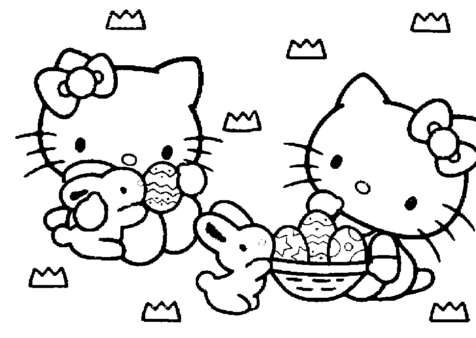 Hello Kitty Coloring Pages