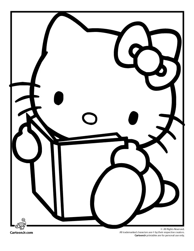 Hello Kitty Coloring Pages