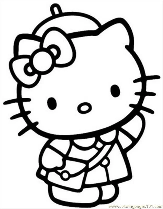 Hello Kitty Coloring Pages