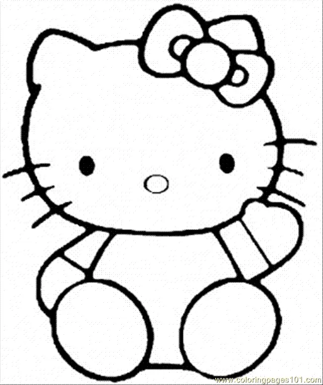 Hello Kitty Coloring Pages