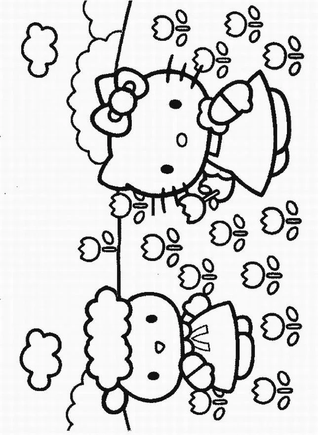 Hello Kitty Coloring Pages