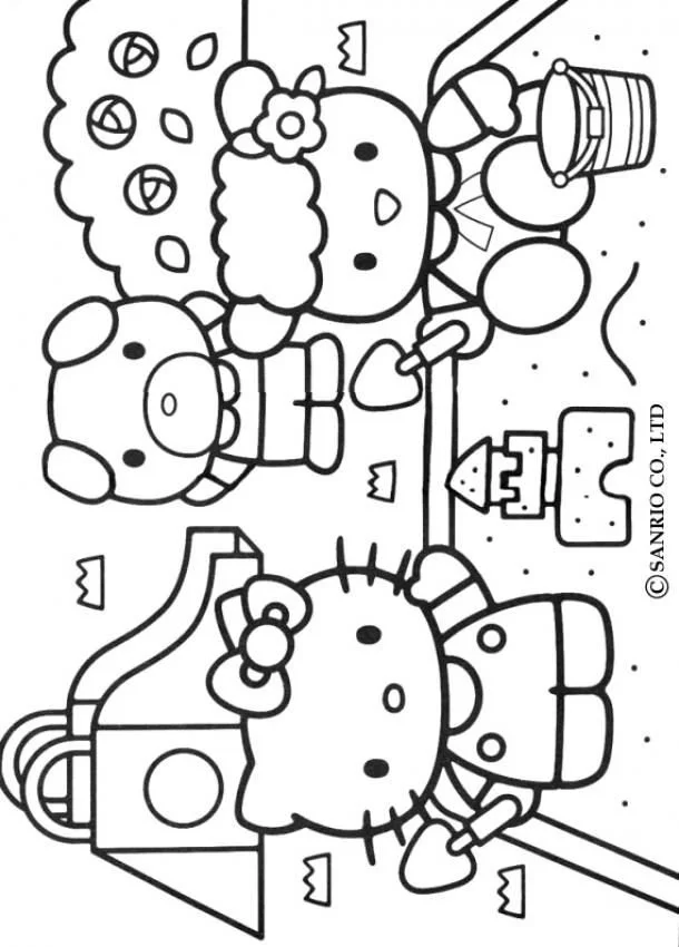 Hello Kitty Coloring Pages