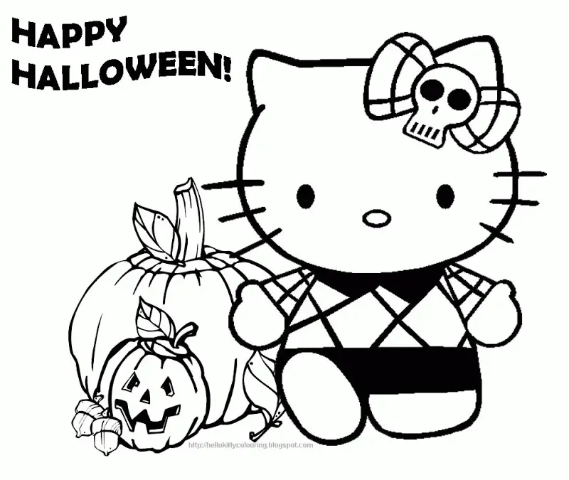 Hello Kitty Coloring Pages