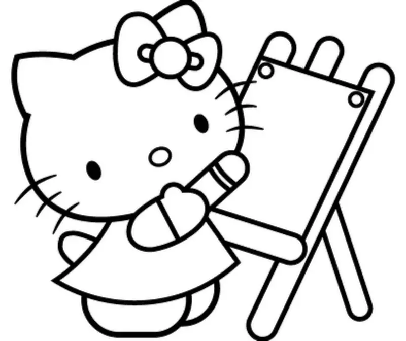 Hello Kitty Coloring Pages