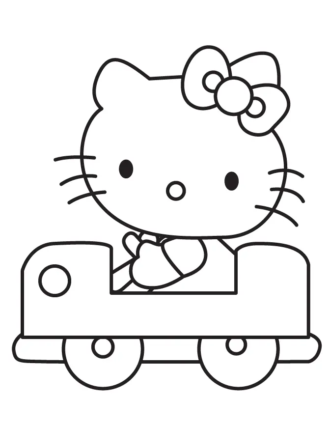 Hello Kitty Coloring Pages