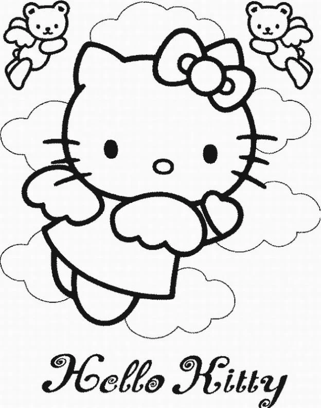 Hello Kitty Coloring Pages