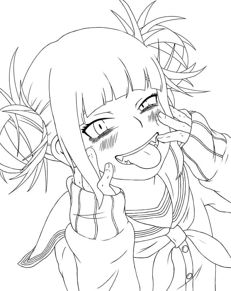 Himiko Toga Coloring Pages