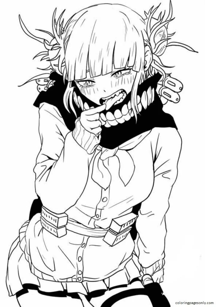 Himiko Toga Coloring Pages