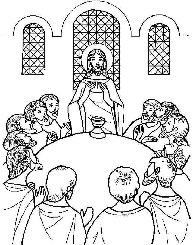 Holy Thursday Coloring Pages