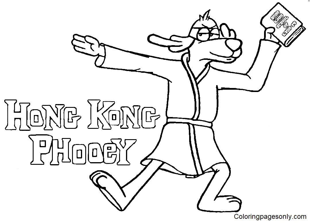 Hong Kong Phooey Coloring Pages