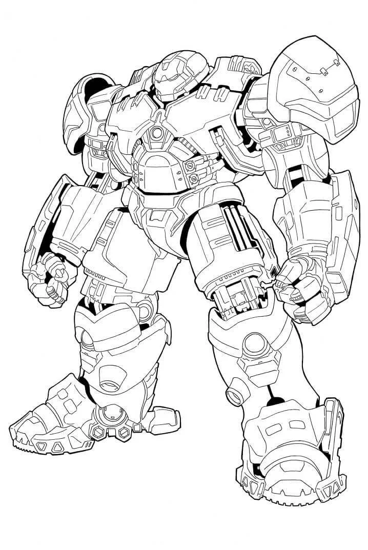 Hulkbuster Coloring Pages