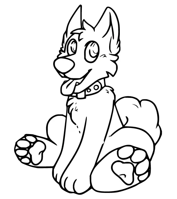 Husky Coloring Pages