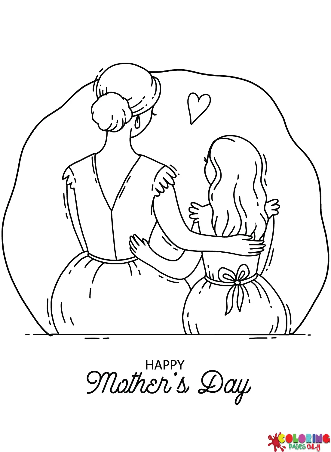 I Love Mom Coloring Pages