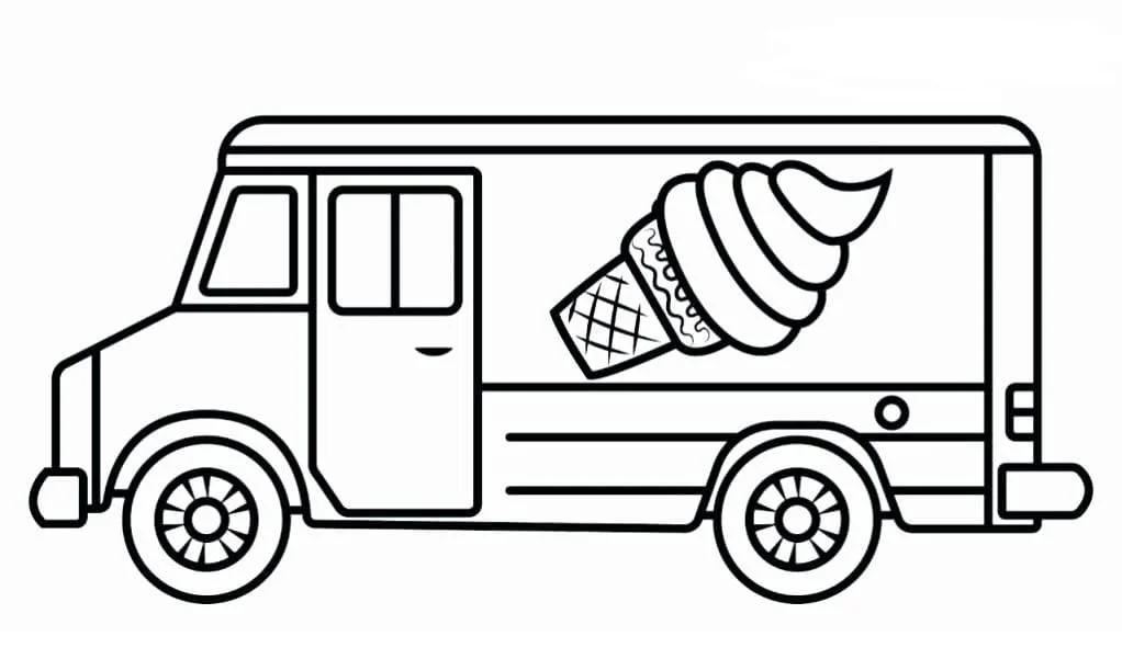 Ice Cream Truck Coloring Pages