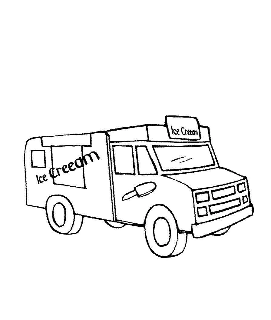 Ice Cream Truck Coloring Pages