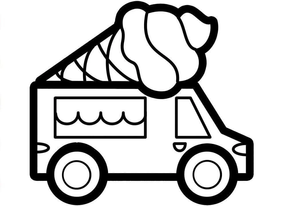 Ice Cream Truck Coloring Pages