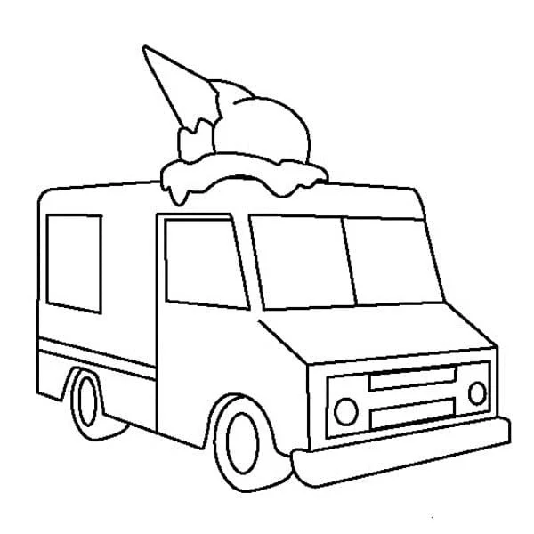 Ice Cream Truck Coloring Pages