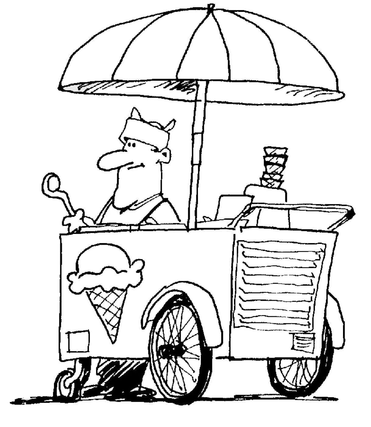 Ice Cream Truck Coloring Pages