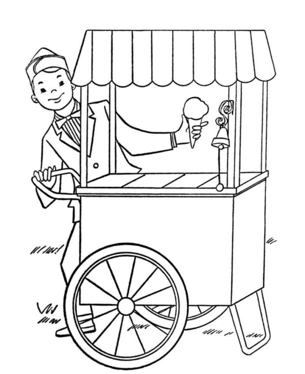 Ice Cream Truck Coloring Pages