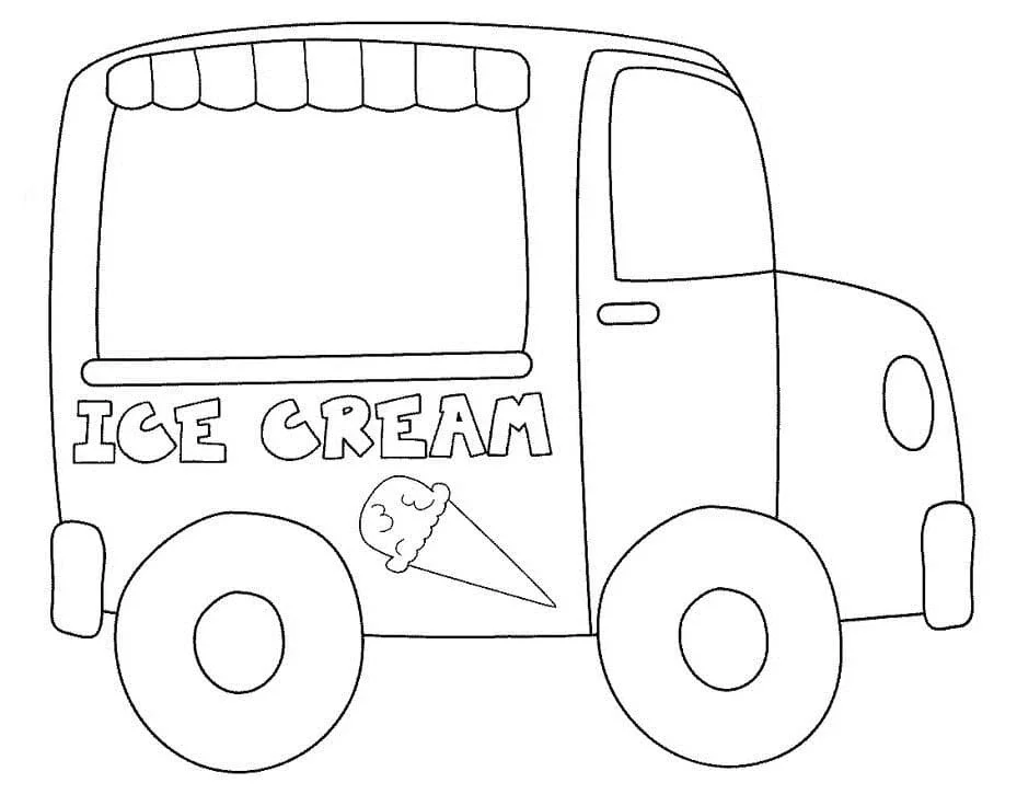 Ice Cream Truck Coloring Pages