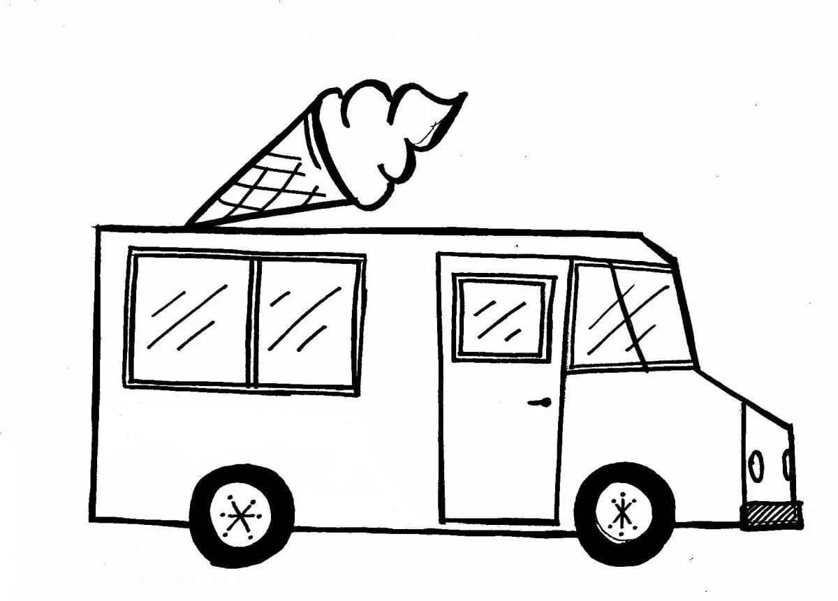 Ice Cream Truck Coloring Pages