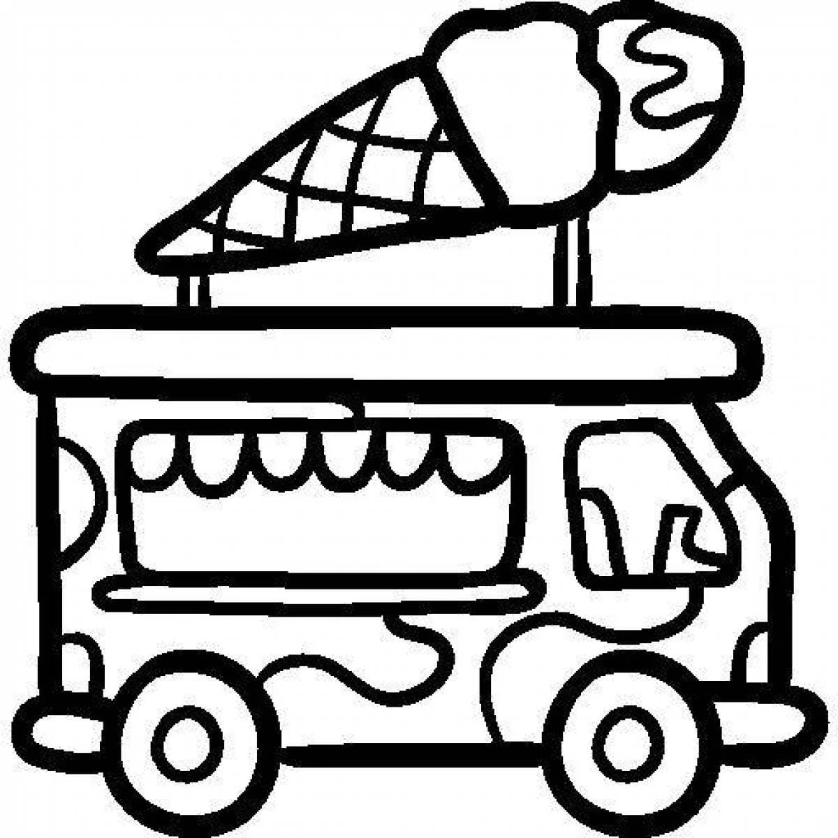 Ice Cream Truck Coloring Pages