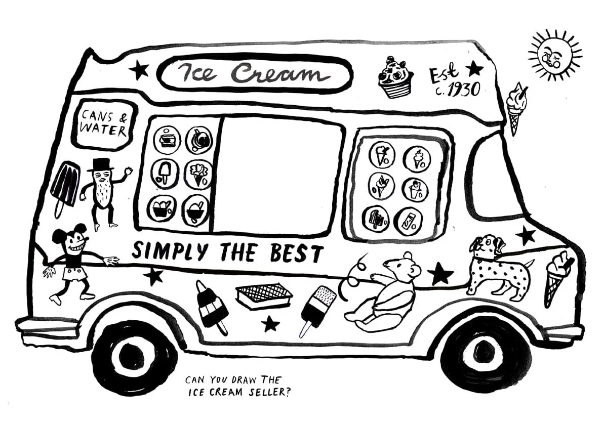 Ice Cream Truck Coloring Pages