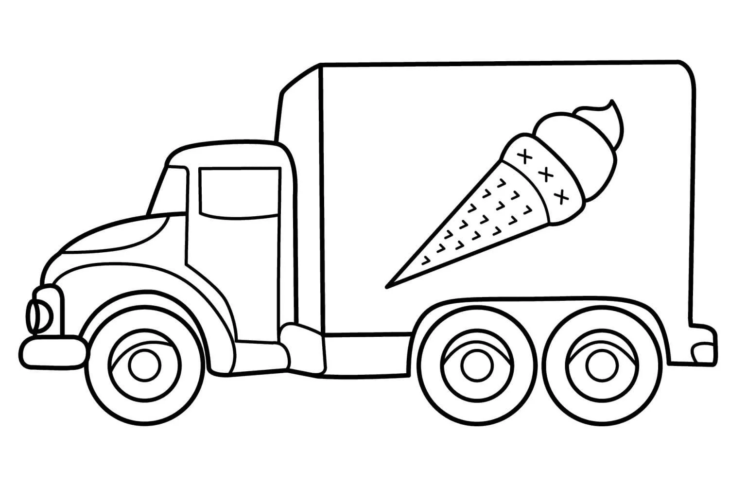 Ice Cream Truck Coloring Pages