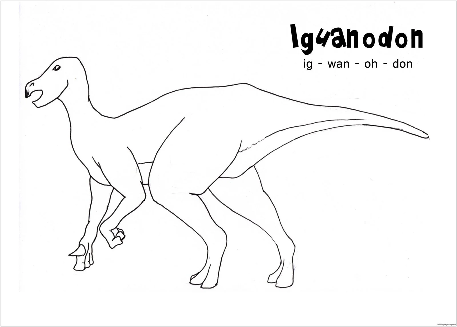 Iguanodon Coloring Pages