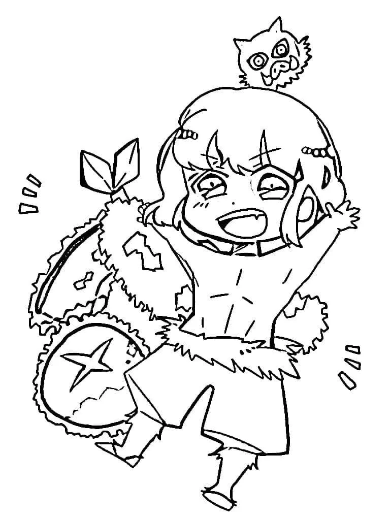 Inosuke Coloring Pages