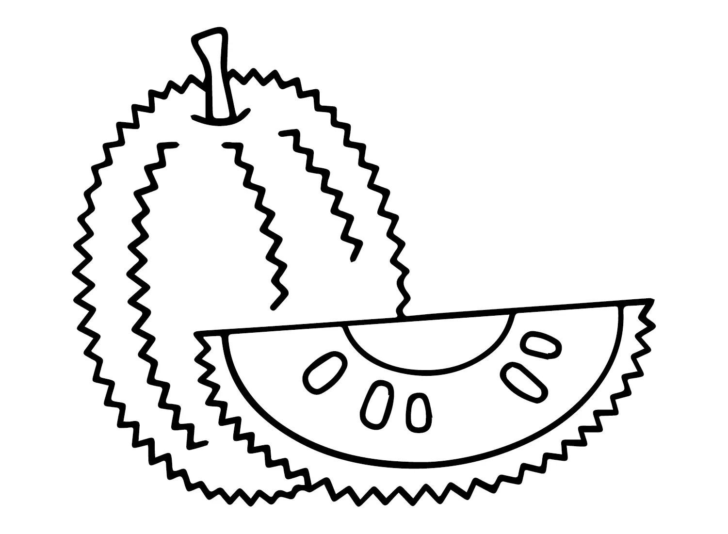 Jackfruit Coloring Pages