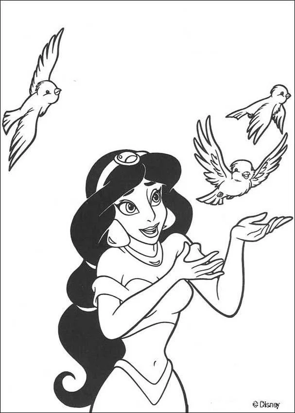 Jasmine Coloring Pages