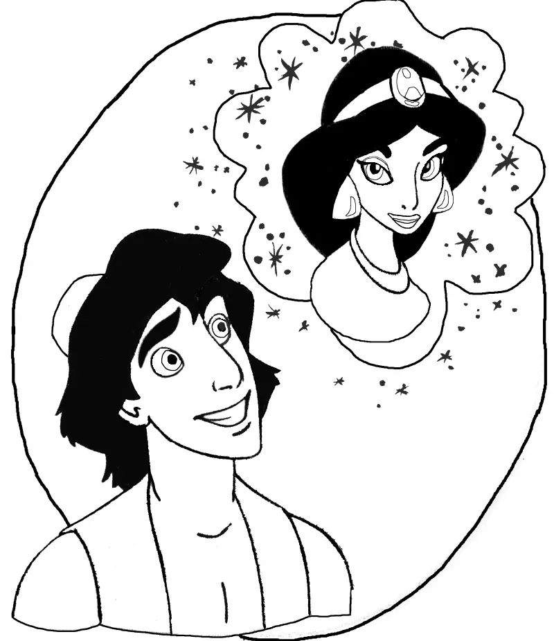 Jasmine Coloring Pages