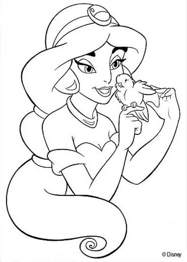 Jasmine Coloring Pages