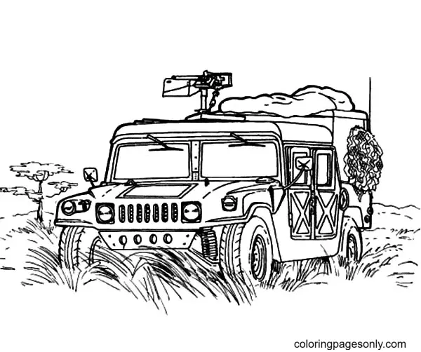 Jeep Coloring Pages