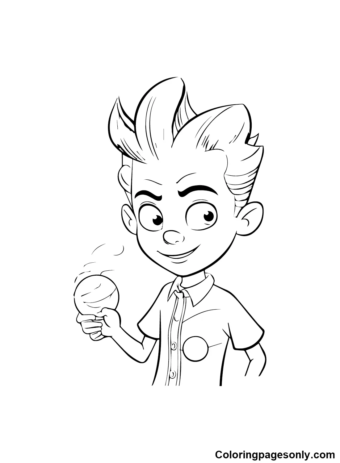 Jimmy Neutron Coloring Pages