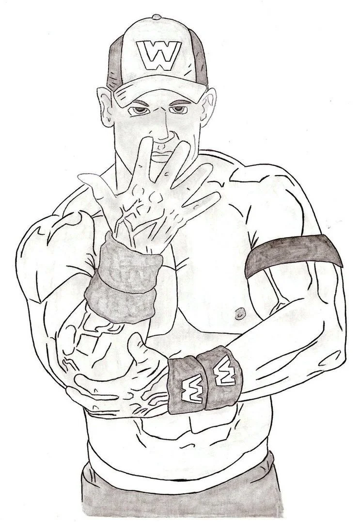 John Cena Coloring Pages