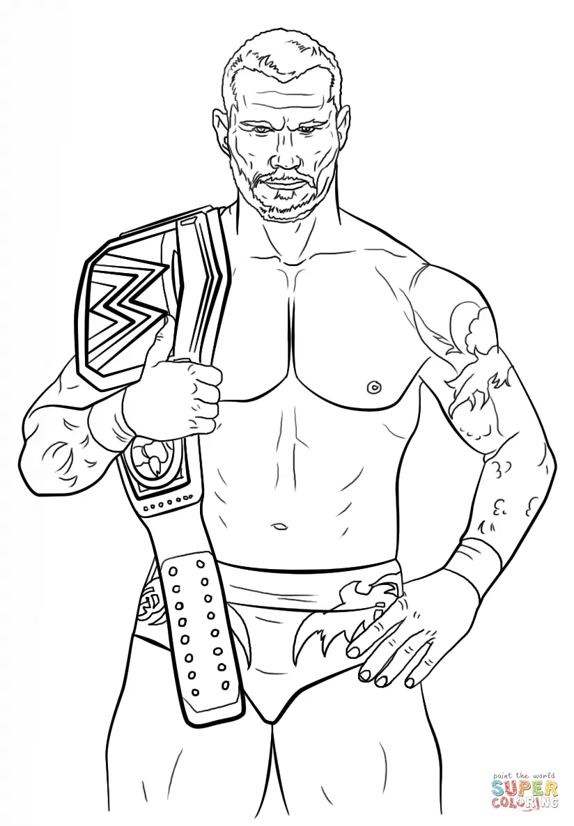 John Cena Coloring Pages