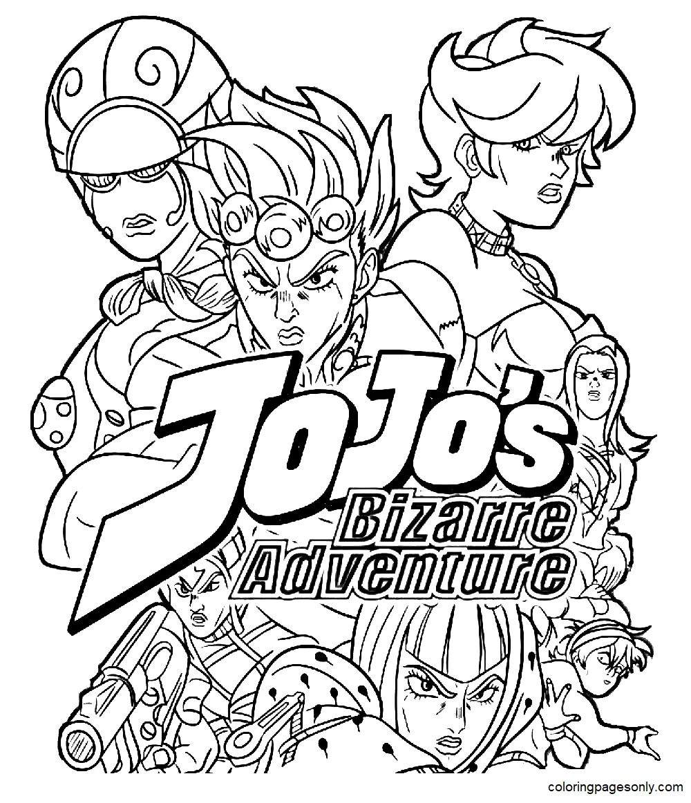 JoJo s Bizarre Adventure Coloring Pages